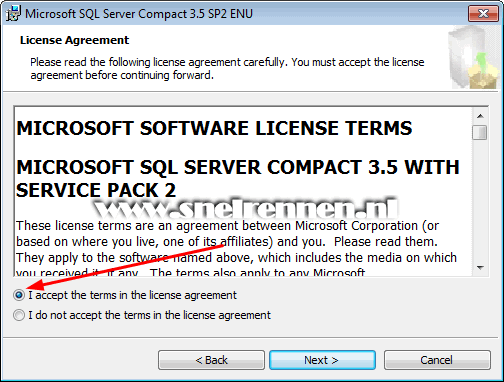 Microsoft SQL server 3.5 license agreement